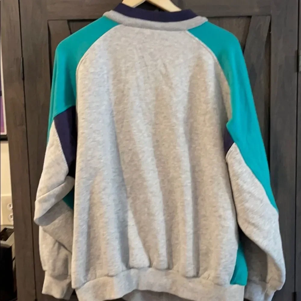 RARE Vintage 1990s Zip Up Sweatshirt - Picture 4 of 4